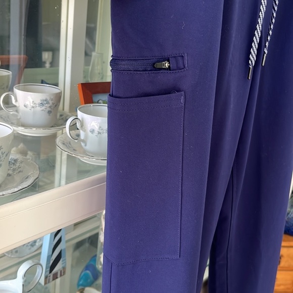 Jaanuu Men's Solution 6-Pocket Scrub Pants  in Navy Blue Size‎ 2X/XXL - Picture 6 of 14